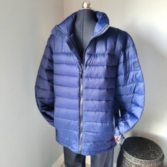 Reebok Blue Eco Down Bomber Puffer Jacket NWT Sz M - Picture 7 of 10